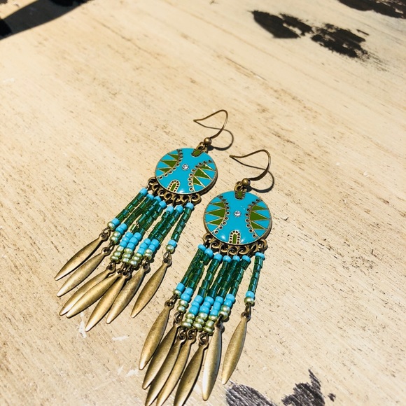 Dangle southwestern earrings - Picture 2 of 6